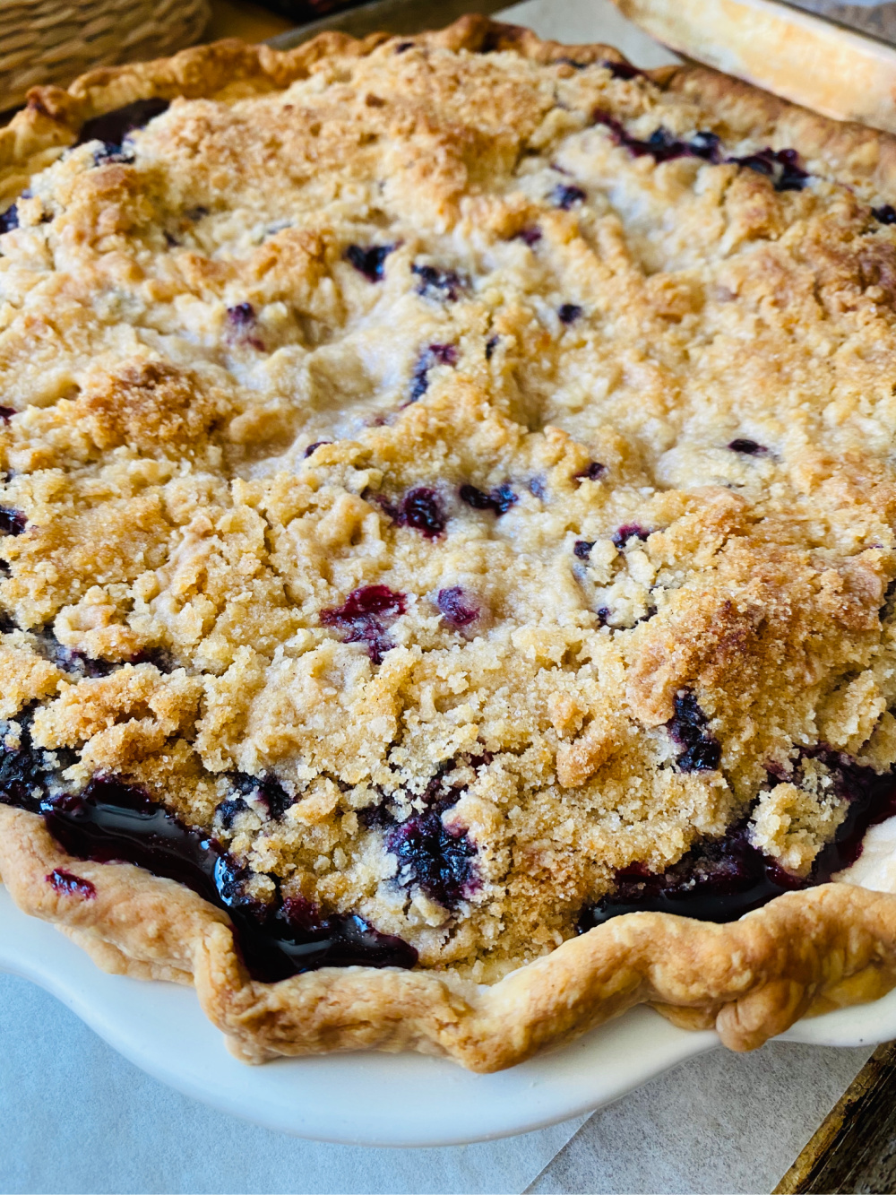 Blueberry Pie with Crumb Topping | My Other More Exciting Self